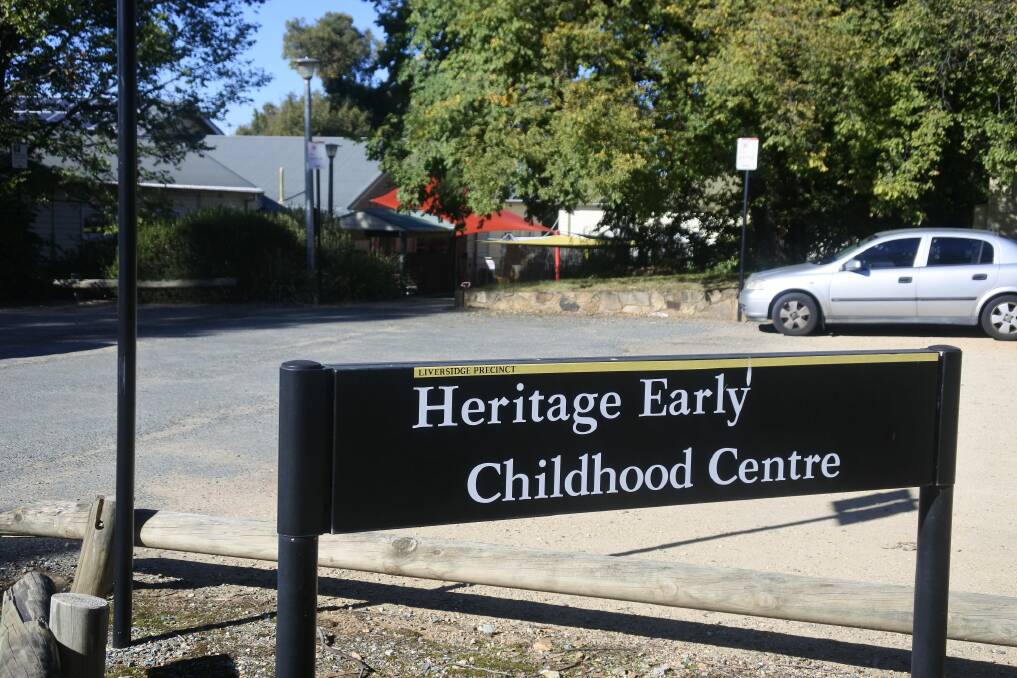 The Heritage Childcare Centre on the ANU campus in Canberra. Photo: Daniel Burdon