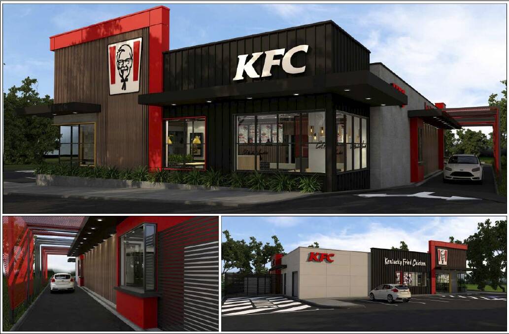 An artist's impressions of the proposed KFC development at Wright. Photo: Supplied