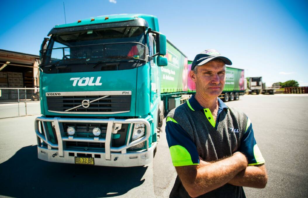 Truck driver Paul Harris says working for a multinational company left him without the stress imposed on some independent drivers. Photo: Elesa Kurtz