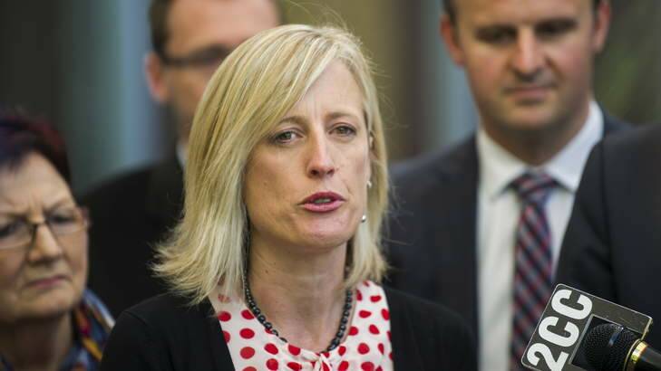 Chief Minister Katy Gallagher. Photo: Rohan Thomson