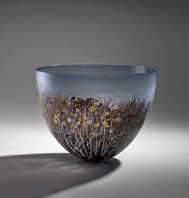 <i>First Light</i>  in <i>A grain of gold</i> at Beaver Galleries. Photo: Supplied