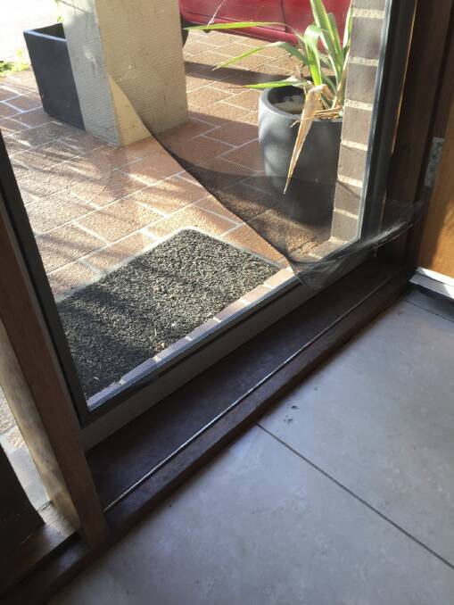 The dogs broke through a fly screen of a locked door. Photo: Supplied