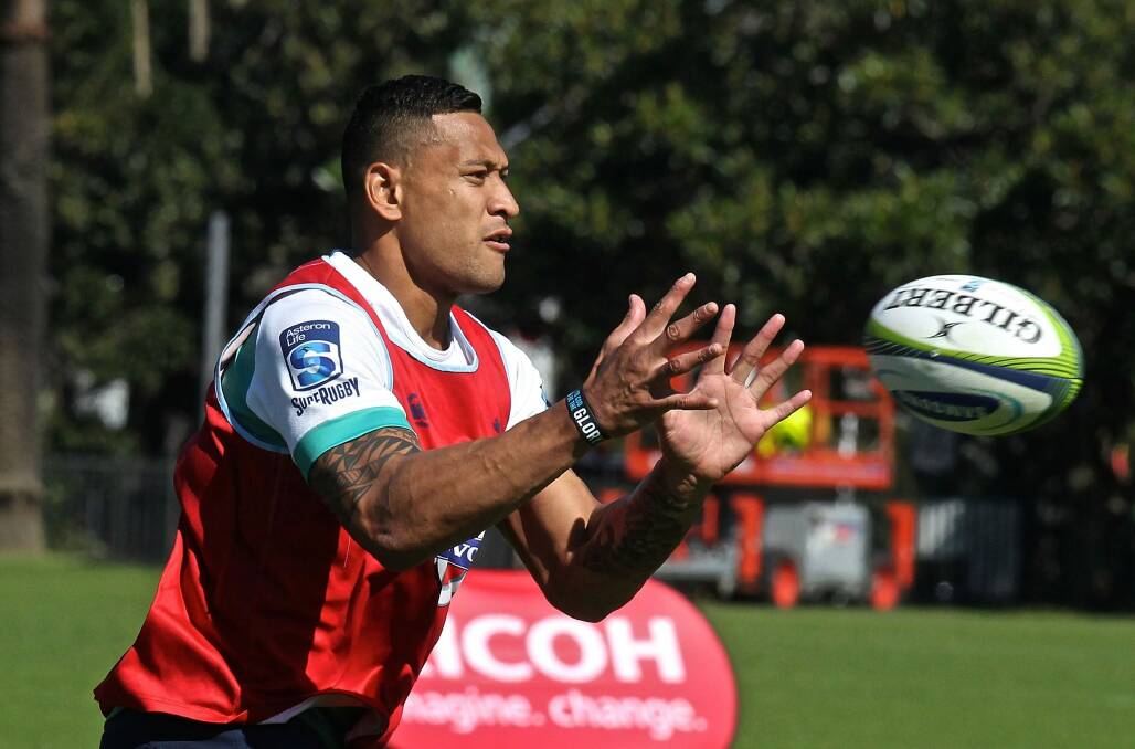 Israel Folau says the Waratahs have to lift against the Brumbies. Photo: Ben Rushton