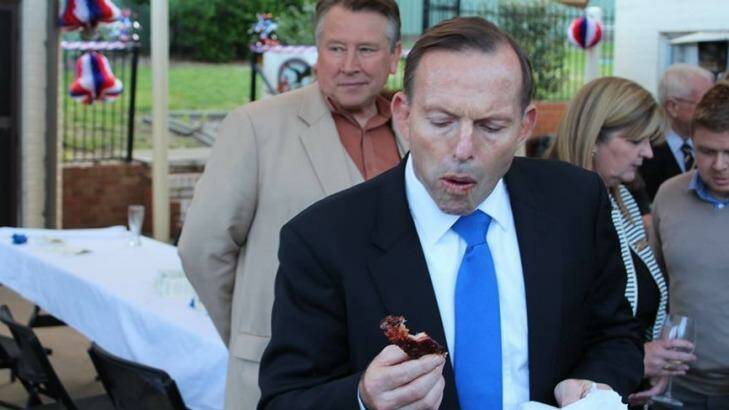 Prime Minister Tony Abbott at an event at the US Embassy this week. Photo: Facebook