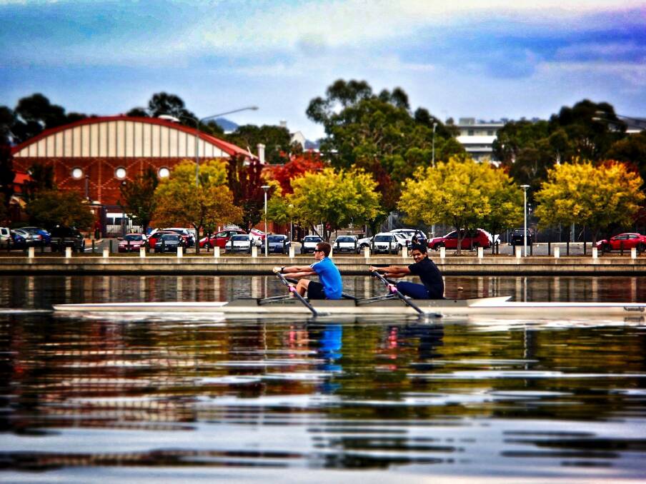 Rowing on Lake Tuggeranong will also be encouraged as part of the proposal. Photo: Maricelle Oringo