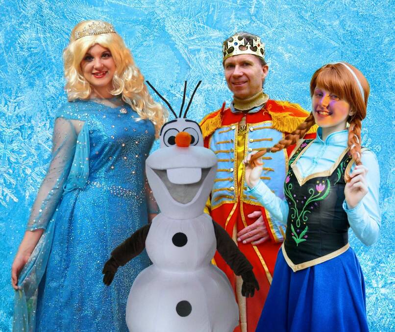 The cast of the Frozen tribute show, on at Southern Cross Club, Woden. Photo: Supplied