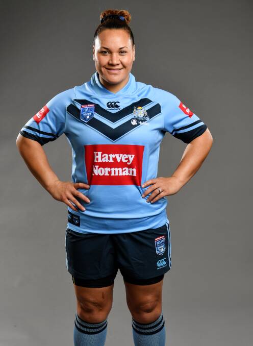 Forever blue: Elianna Walton hopes to help NSW to a women's State of Origin win on Friday. Photo: NRL Photos