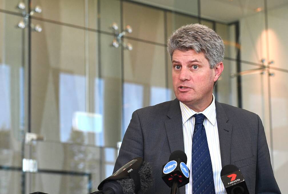 Local Government Minister Stirling Hinchliffe made the announcement on the Gold Coast on Thursday. Photo: Dave Hunt/AAP