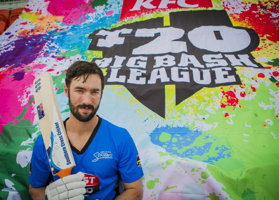 Canberra cricketer Jono Dean is in the Adelaide Strikers' 13-man squad for Wednesday night's game with the Hobart Hurricanes. Photo: Jamila Toderas