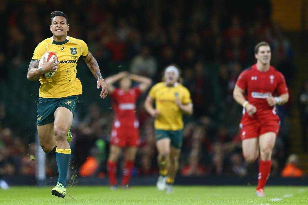 Catch me if you can: Israel Folau was too quick. Photo: Getty Images