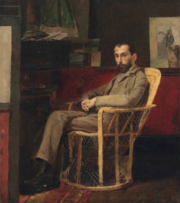 Tom Roberts' portrait <i>Louis Abrahams</i> 1886 purchased by the National Gallery of Australia. Photo: Christie's Images Limited