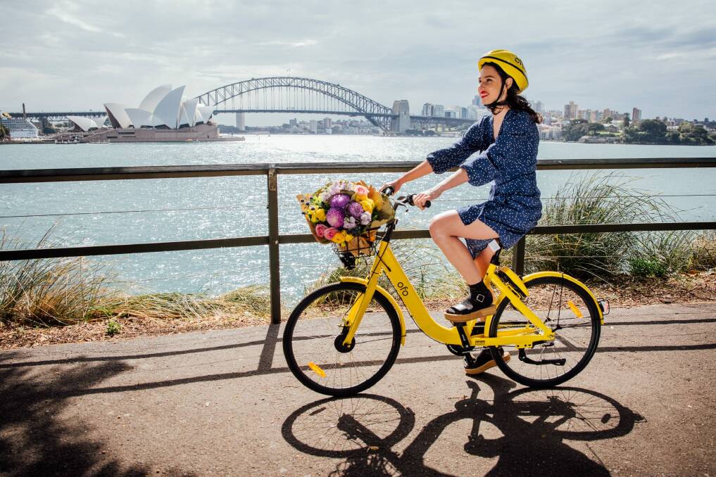 Ofo share bikes said it quit Sydney to focus on "priority markets" overseas.  Photo: Supplied