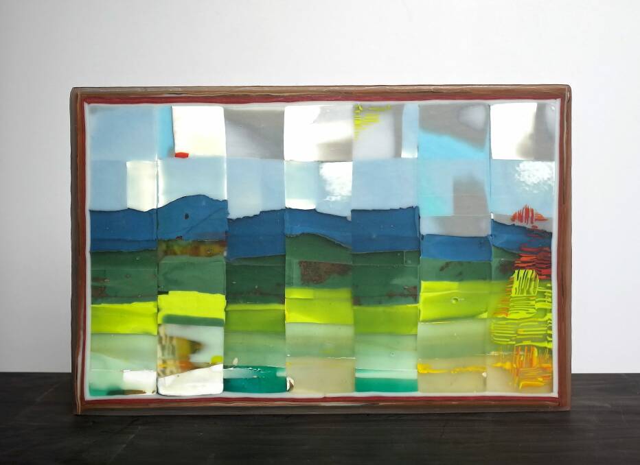 Brenden Scott French's work, Western Ridge - upon reflection, at Beaver Galleries. Photo: Supplied