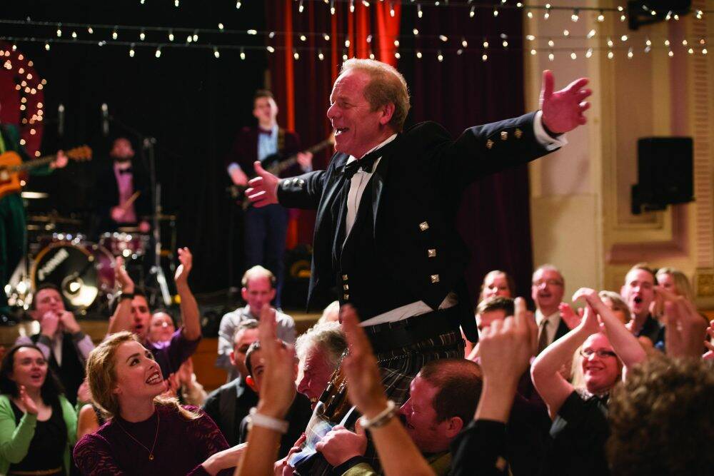 Peter Mullan (centre) in "Sunshine on Leith" Photo: supplied