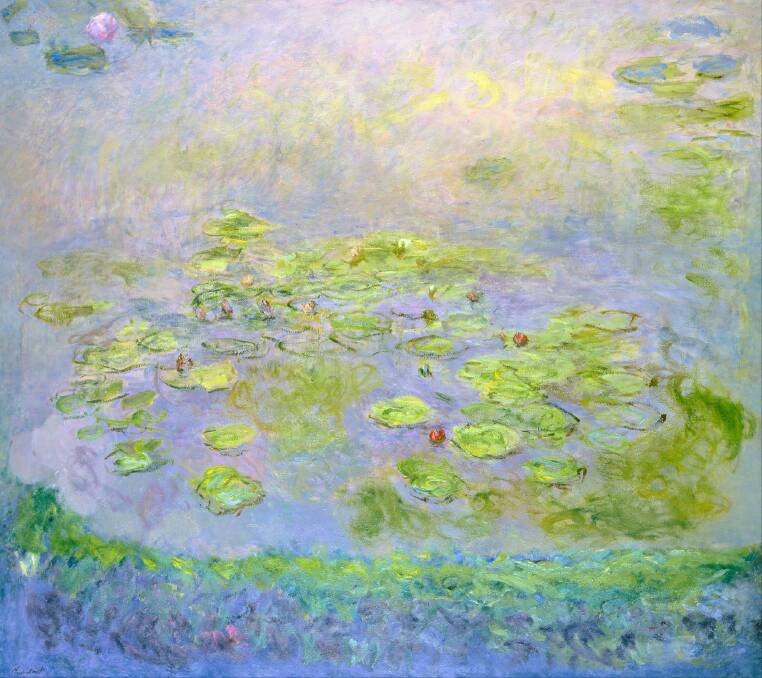 Claude Monet, Waterlilies, 1914-17. National Gallery of Australia in The Flowers of War. Photo: Picasa