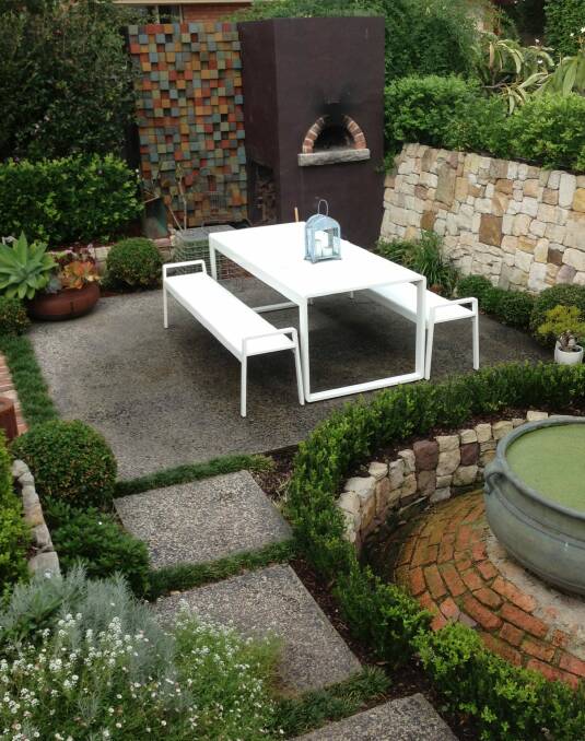 Courtyards are perfect for gardeners short on time and space.

love your garden, march 23 - outdoor rooms story....Jason's own courtyard. Photo: Supplied