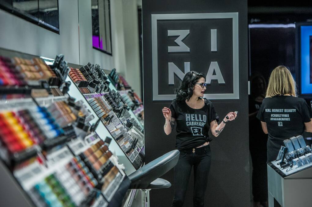 The new store for Spanish cosmetics brand 3ina. Photo: Karleen Minney