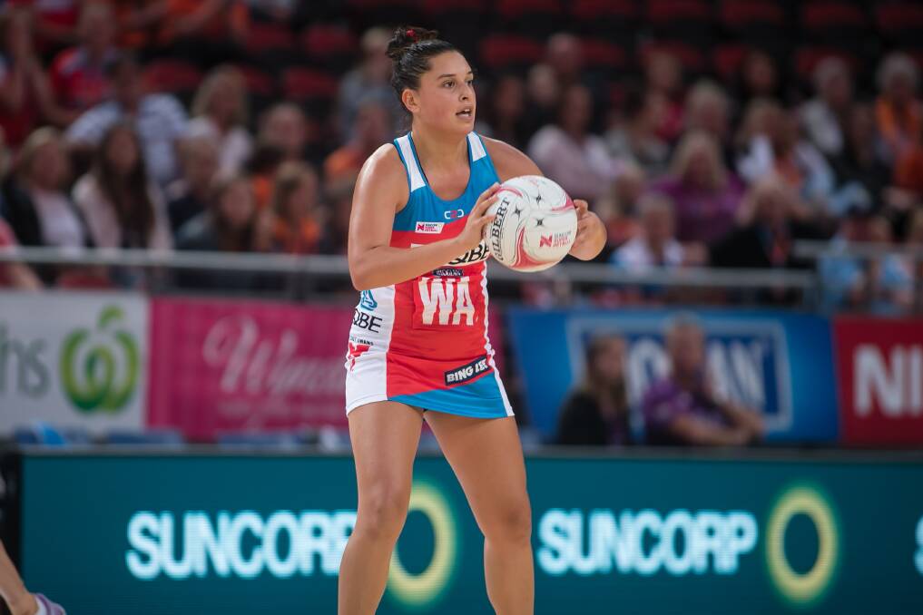 Cruel blow: NSW Swifts player Claire O'Brien has been ruled out for the season. Photo: Narelle Spangher/Netball NSW.