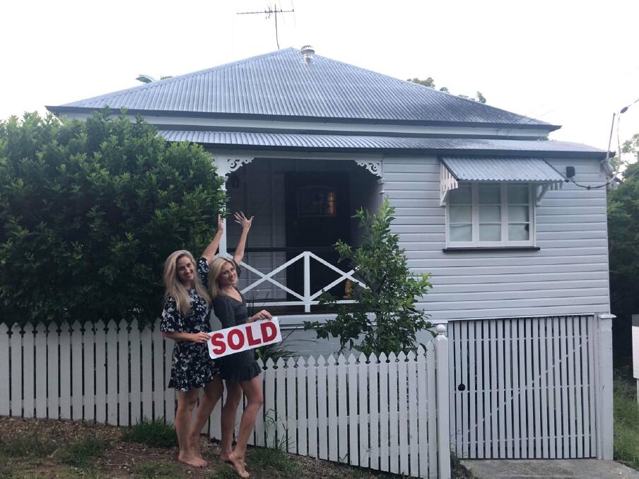 Brisbane friends Lucy Dixon and Penny Washington bought a house together after realising they couldn't afford to buy alone. Photo: Lucy Dixon