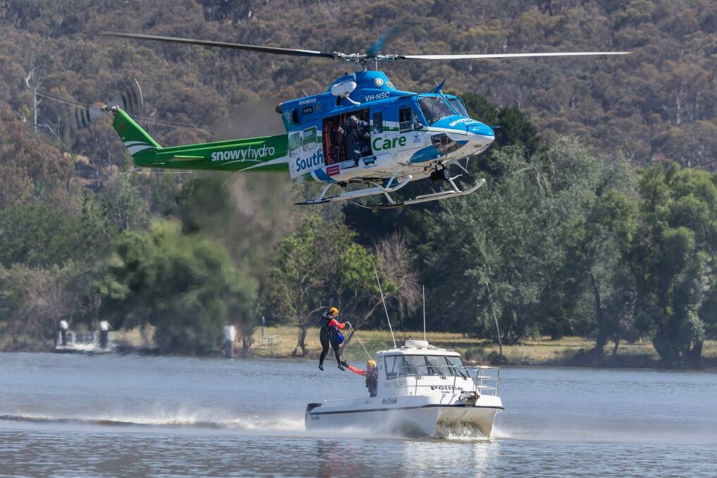 Snowy Hydro SouthCare: the rescue helicopter has been sent to the crash scene.