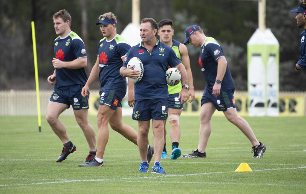 No excuses: Ricky Stuart says Raiders can handle hectic start to the season. Photo: Sitthixay Ditthavong