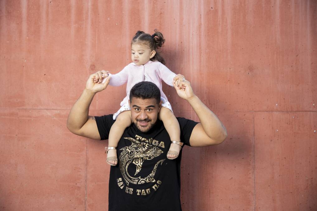 Vunipola's daughter Elenoa is the inspiration for his Super Rugby career. Photo: Sitthixay Ditthavong