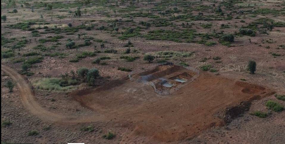 Borehole 30 built on Adani's Carmichael Mine. The company says it has approval to use the borehole for water and soil testing. Photograph taken in May 2018. Photo: Coast and Country