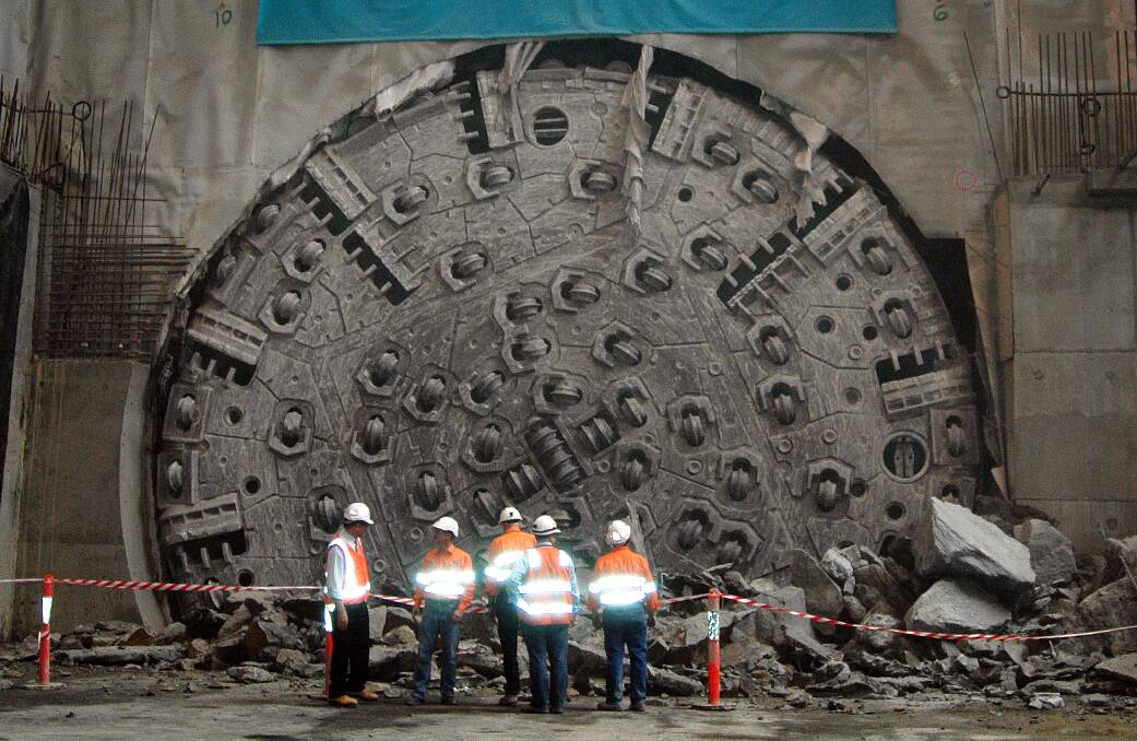 The $50 million boring machine named Matilda on the Clem7 tunnel. There would be more of these if planners could start from scratch. Photo: AAP