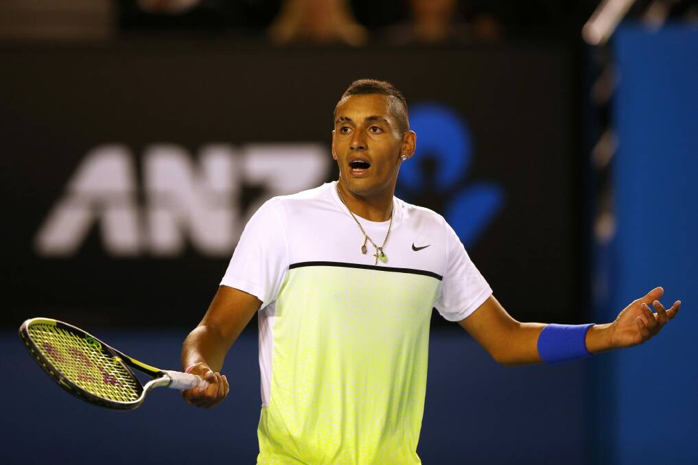 Nick Kyrgios said he was totally gutted to have to pull out of Australia's Davis Cup tie. Photo: Getty Images