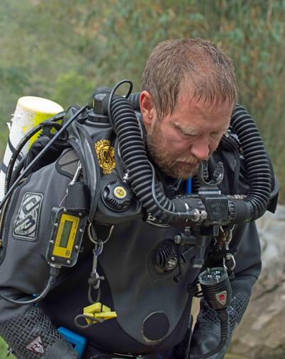 Diving expert and Adelaide anaesthetist Richard Harris. Photo: Supplied