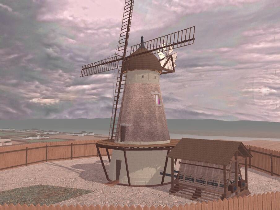 A virtual reality recreation of The Old Windmill in Brisbane as it would have looked in 1840. Photo: University of Queensland