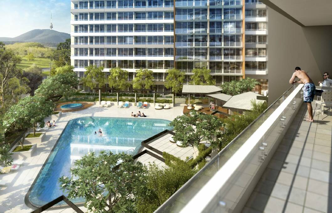 Trilogy apartments will be built on the site of the failed Aalto development in Woden.