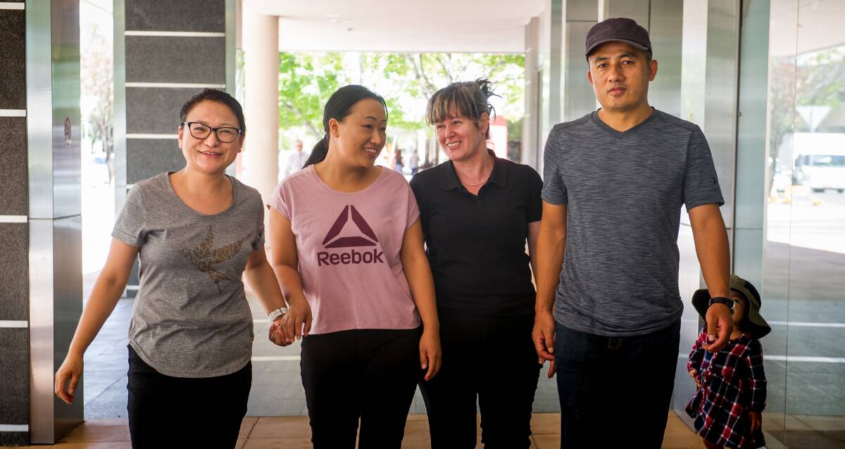 The union representing Canberra cleaners Tshering Choden, Karma Dema, Maria Vaz and Yonten Galey has won a Fair Work case against their old employer. Photo: Elesa Kurtz