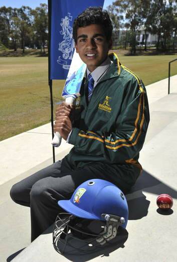 Marist College student, 16 year old Nikhil Mathai, of Red Hill.