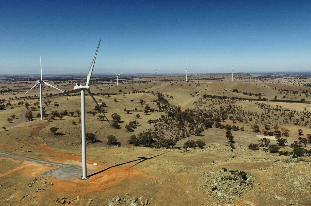 Windlab's wind farm at Coonooer, Victoria.  Photo: Supplied
