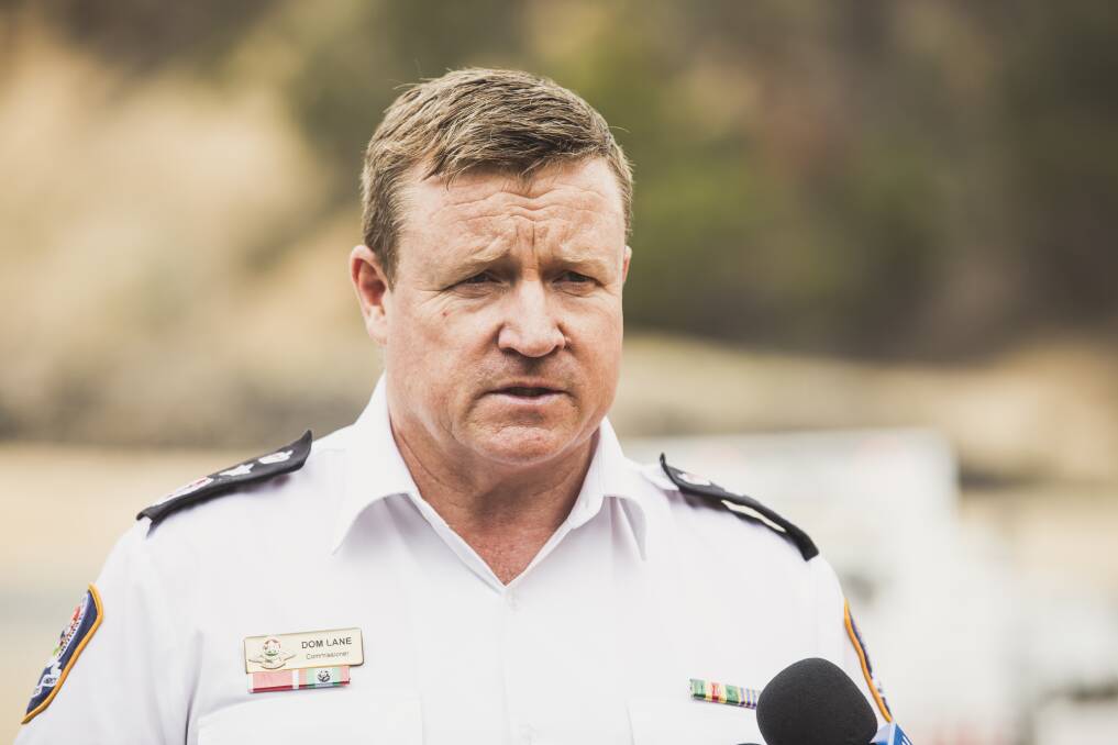 ACT Emergency Services Agency commissioner Dominic Lane, who said the proposed changes to ACT Fire and Rescue's crewing policy would have no impact on public safety. Photo: Jamila Toderas