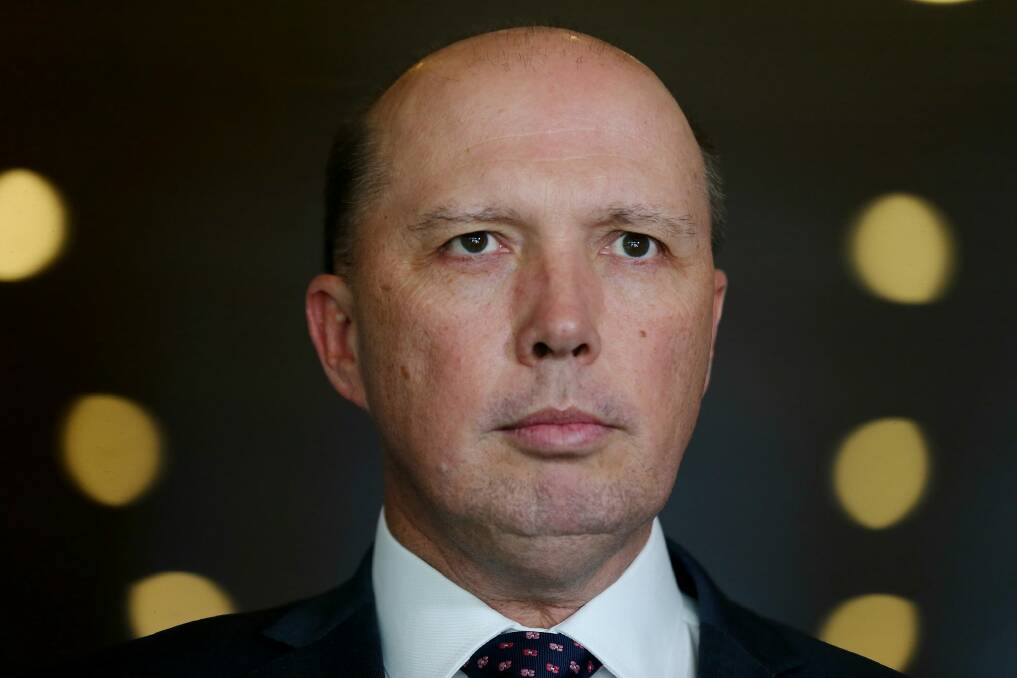Peter Dutton ponders whether it's possible for working women to be good wives and mothers. Photo: Alex Ellinghausen