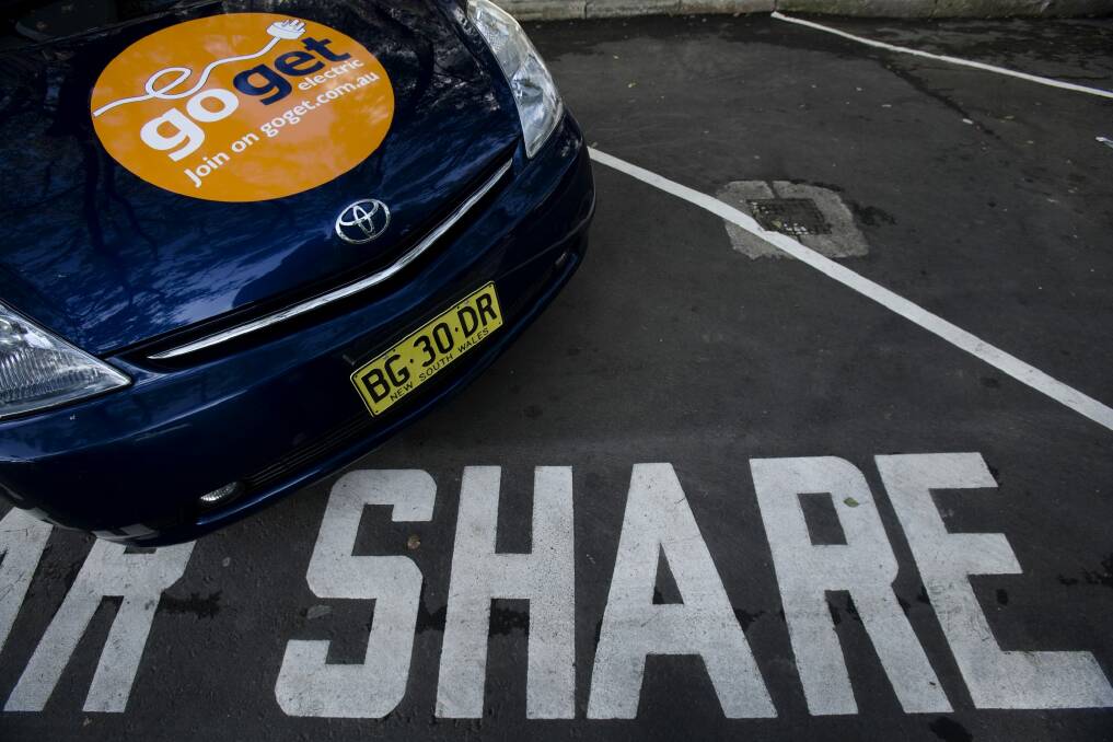 Car sharing service Go Get, one of two firms to start in Canberra. Photo: Louie Douvis