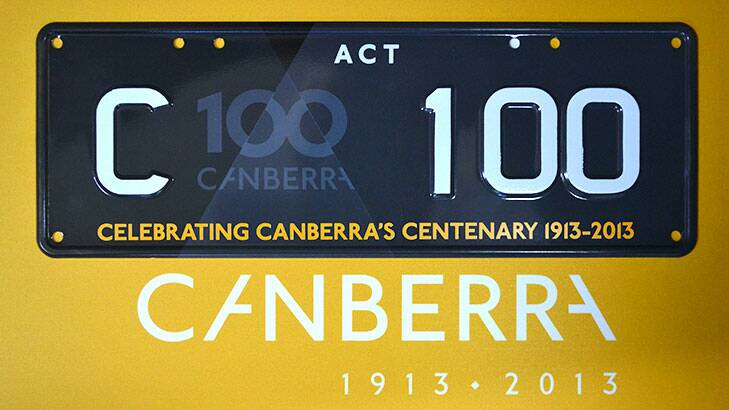 The prestigious C 100 number plates.