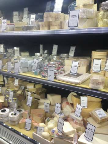 The cheese section at Ainslie IGA.