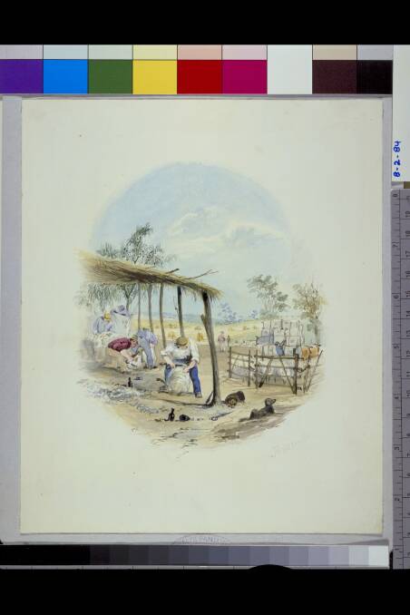 November, from Labours of the Months, c.1840-42, by S.T. Gill, watercolour, National Library of Australia. Photo: Supplied