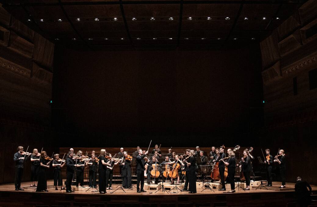 The Australian Chamber Orchestra on  the night. Photo: Nic Walker