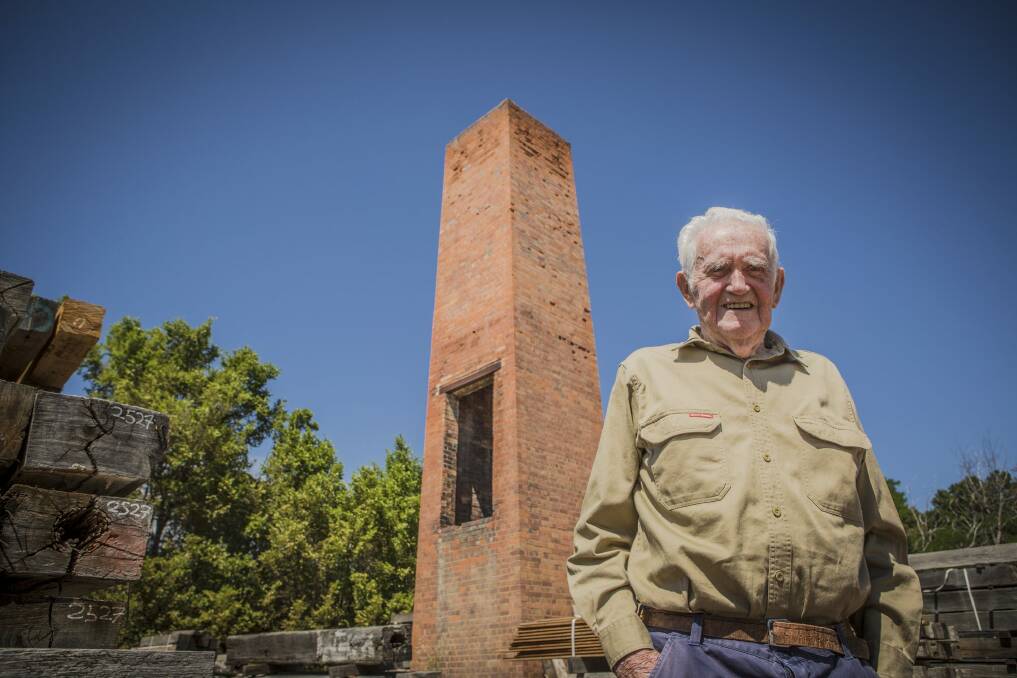 Vern McMullen remembers the heat generated  at the former Commonwealth brickworks at Yarralumla. Photo: Jamila Toderas