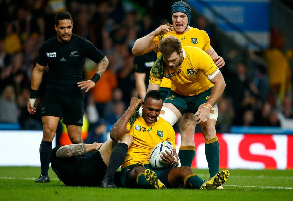 Tevita Kuridrani says his try in the World Cup finals was a dream come true. Photo: Stu Forster