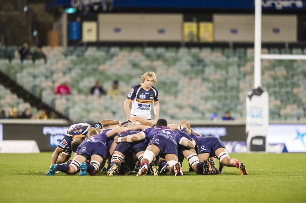 Just 5283 fans watched the Brumbies play against the Rebels. Photo: Sitthixay Ditthavong