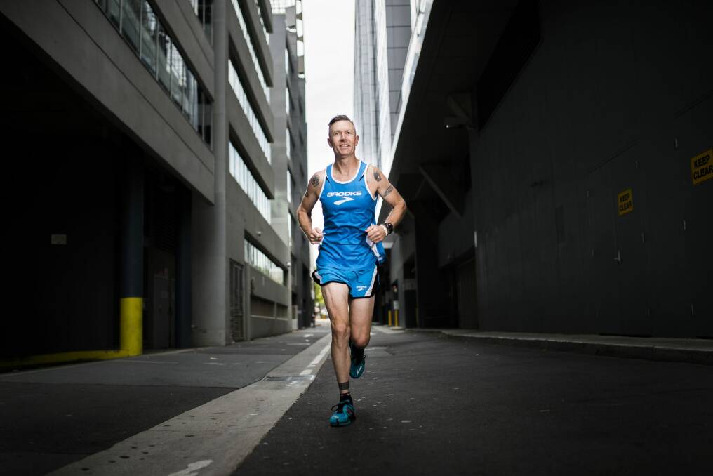 Runner Lance Purdon will compete in the half marathon as part of the Canberra Running Festival in April. Photo: Rohan Thomson