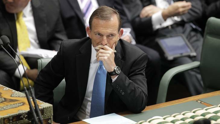 Opposition Leader Tony Abbott during question time on Thursday 20 September 2012. Photo: Andrew Meares