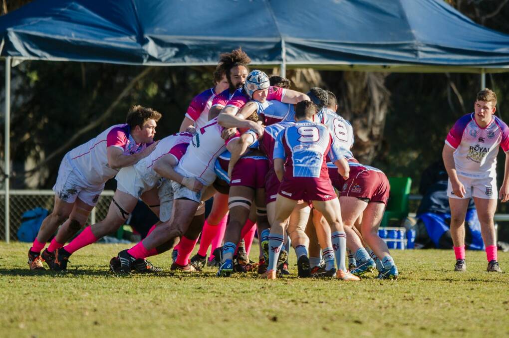 The Queanbeyan Whites held on for victory against Wests. Photo: Jamila Toderas