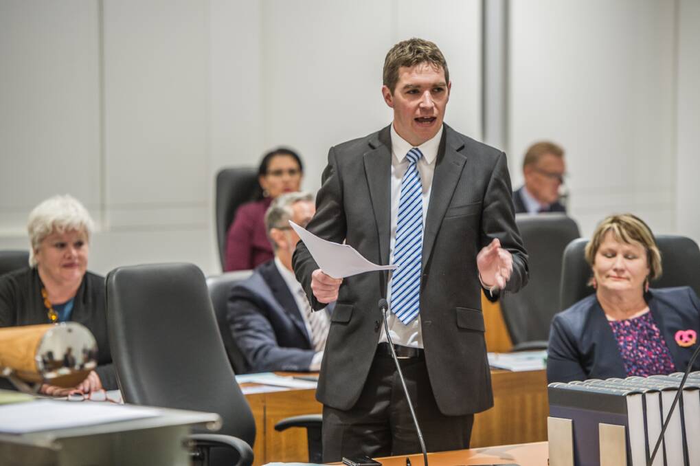 Opposition leader Alistair Coe said it was "a bit rich" for Labor MLAs to whinge about his attendance at committee meetings. Photo: Karleen Minney