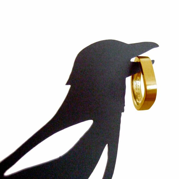 Scentifically inaccurate (but witty) 'Thieving Magpie' jewellery holder, by Neue Freunde. Photo: Ian Warden
